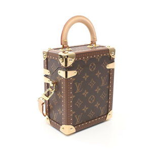 Louis Vuitton Leather Brown Camera Handbag Monogram